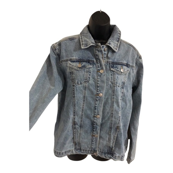 Blue jeans‎ Maternity ‘Mama’ embroidered classic jeans jacket size medium new - Picture 5 of 14